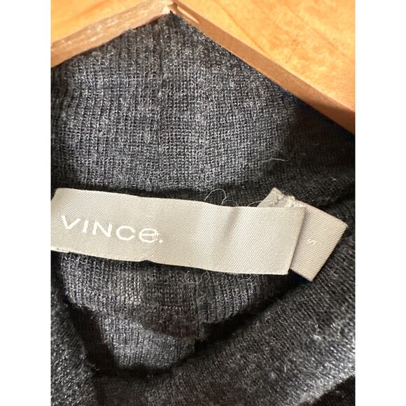 Vince Long Sleeve Turtleneck Charcoal Gray Size Small Layering - Picture 7 of 7
